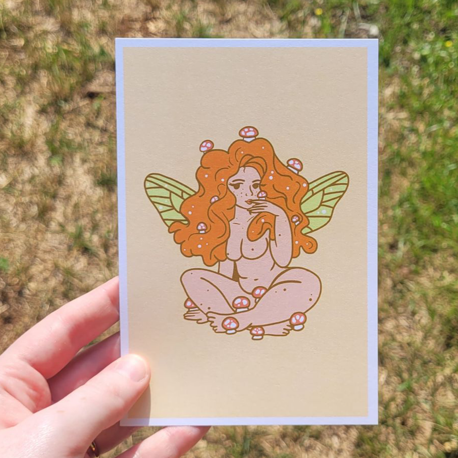 Mushroom Girl and Fairy Mini Prints