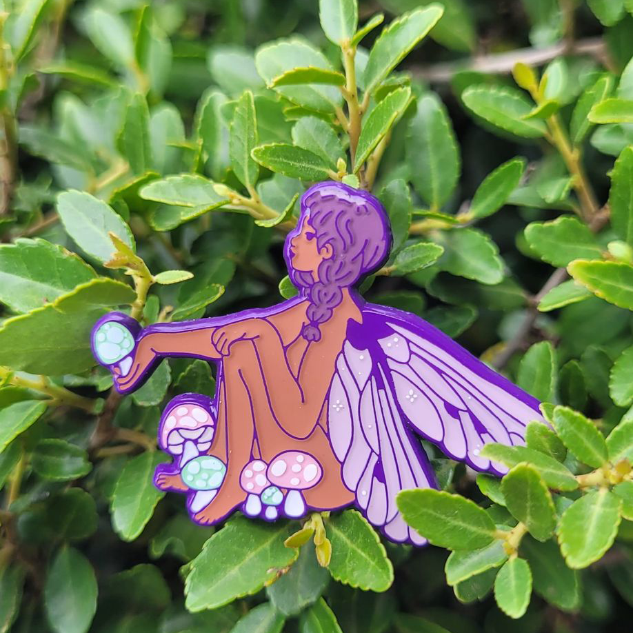 Mycelium Fairy - Hard Enamel Pin