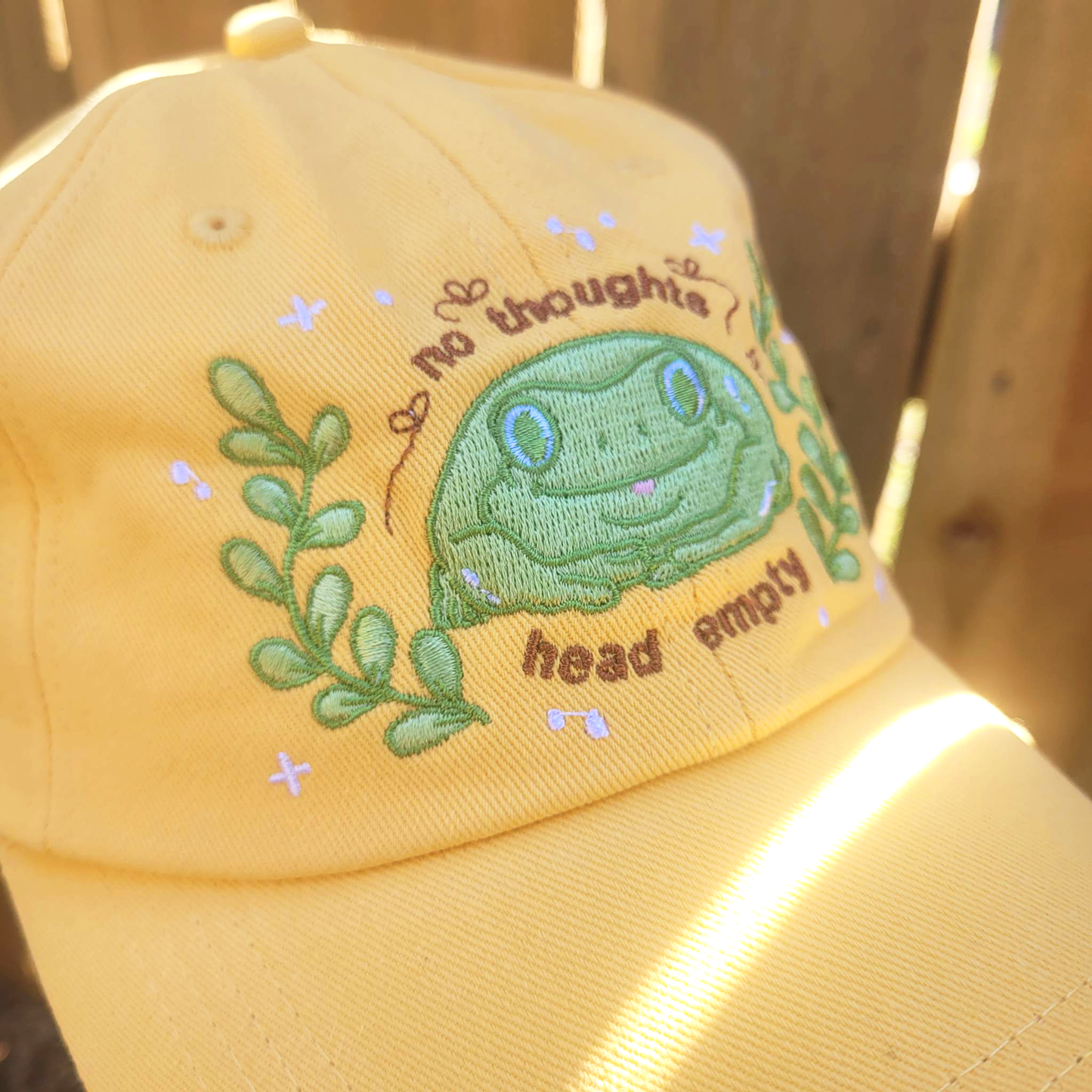 No thoughts, head empty Embroidered Dad Hat