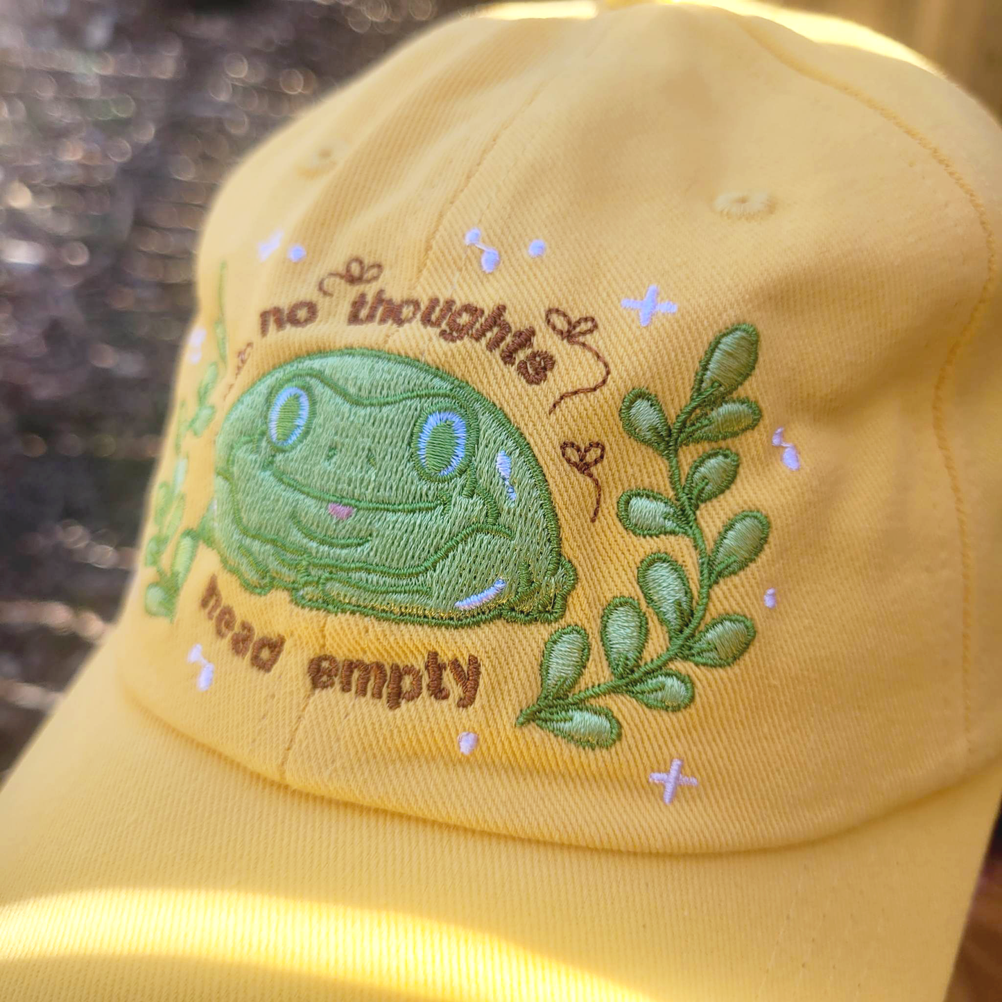 No thoughts, head empty Embroidered Dad Hat