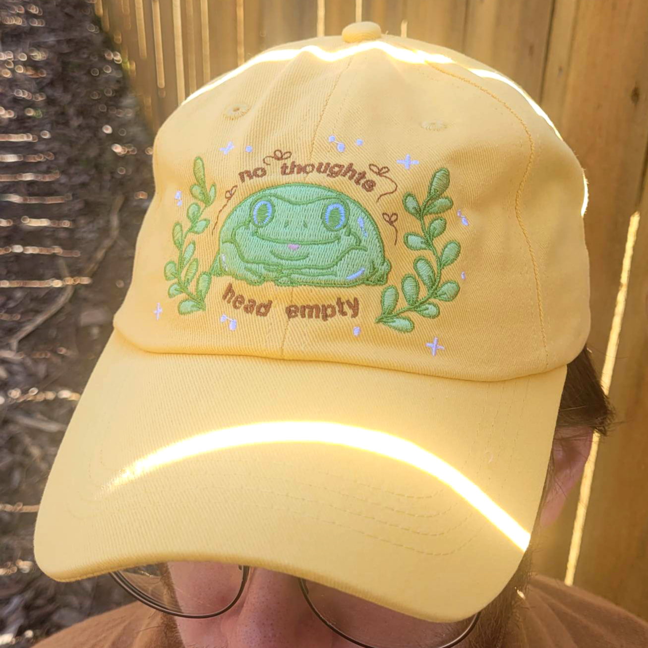 No thoughts, head empty Embroidered Dad Hat