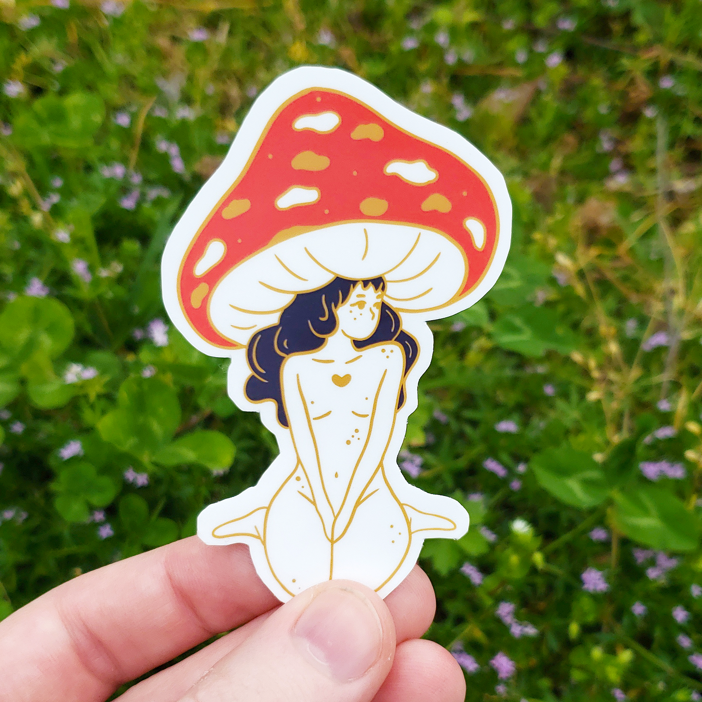 Mushroom Girl SINGLE Stickers!