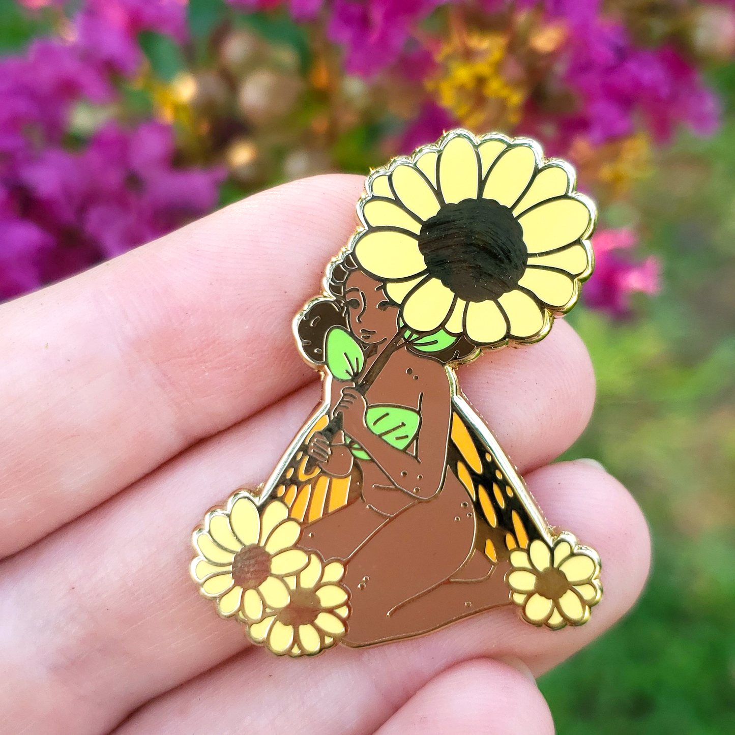 Sunflower Fairy - Hard Enamel Pin