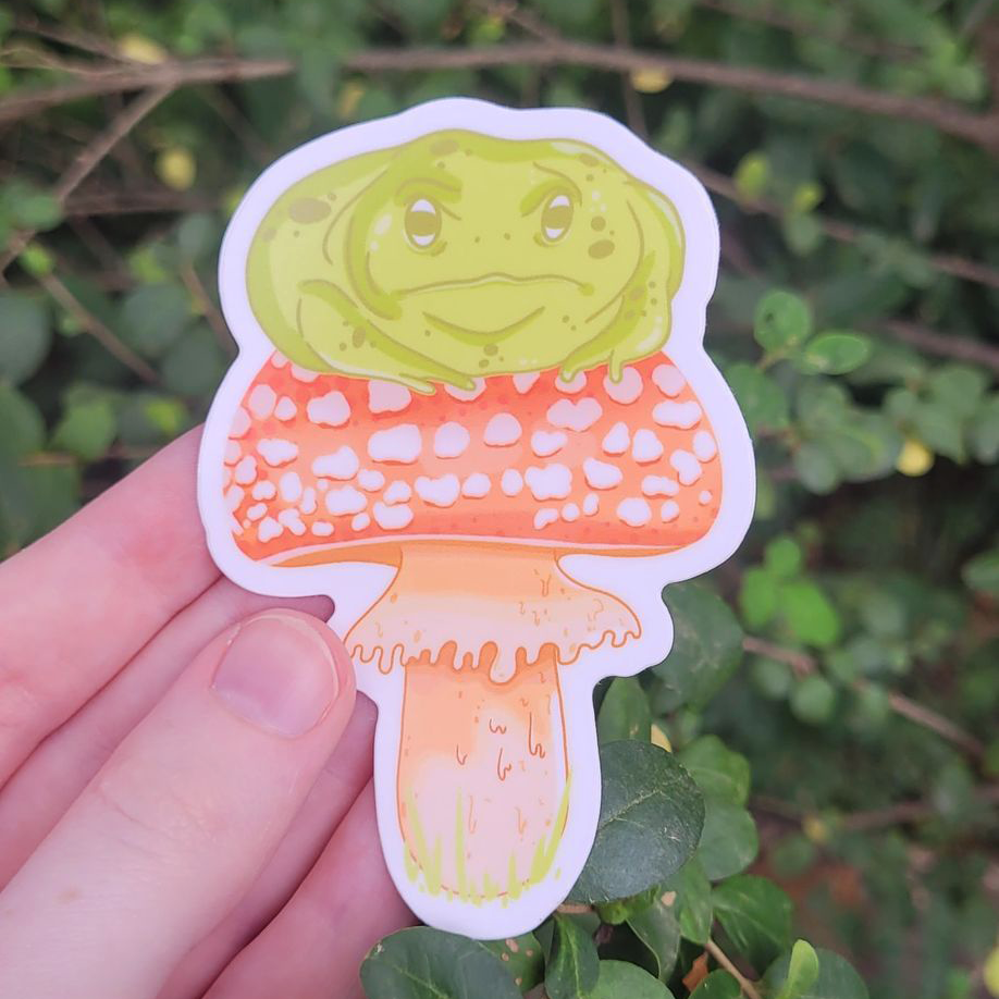 Toadstool - Mushroom Mail Sticker Design!